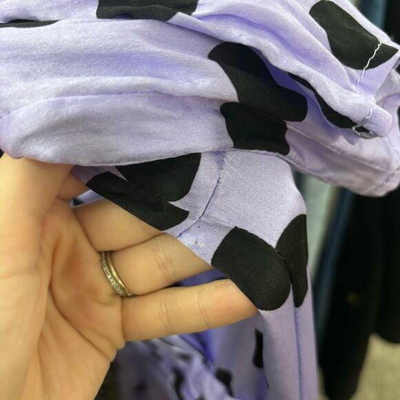 Olivia Rubin Diana Dress Polka Dot Midi Silk - Picture 11 of 12